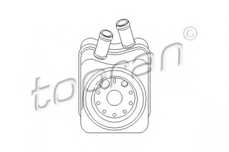 Олійний радіатор, моторне масло TOPRAN / HANS PRIES 109778 (фото 1)