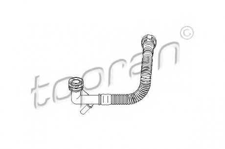 Патрубок системи вентиляції (картер) TOPRAN / HANS PRIES 501417 (фото 1)
