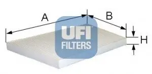 Фільтр, повітря у внутрішній простір 53.095.00 UFI 5309500
