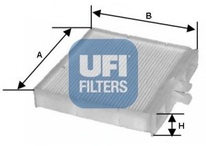 Фільтр, повітря у внутрішньому просторі UFI 5310600