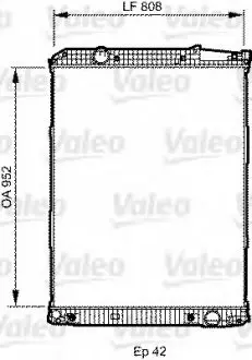Радиатор, охлаждение двигателя Valeo 733507