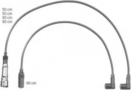 Комплект проводов зажигания BERU ZEF1150