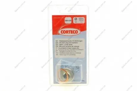Резьбовая пробка, маслянный поддон CORTECO 220133S