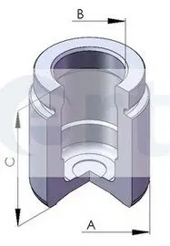 Поршень, корпус скоби гальма ERT 150582C