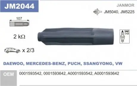 Вилка, катушка зажигания Janmor JM2044