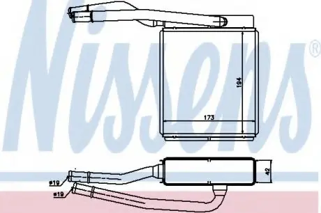 Пічка FD FOCUS I(98-)1.4 EFi(+)[OE 1062256] NISSENS 71746
