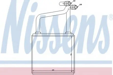 Теплообменник, отопление салона NISSENS 72031