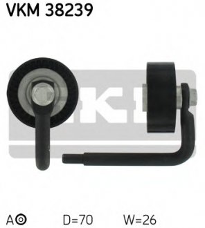 Натяжний ролик, полікліновий ремінь SKF VKM38239 (фото 1)