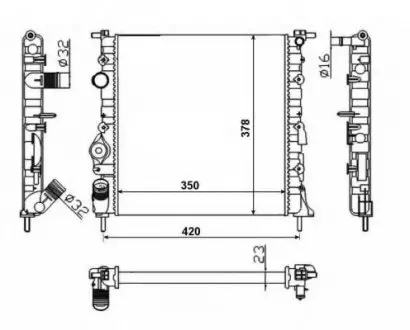 Радіатор NRF 58196