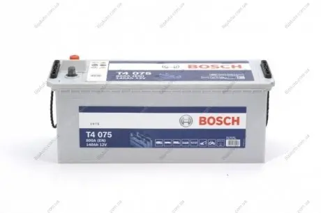 Акумулятор 12В/140Аг/800А/35,76кг 0 092 T40 750 BOSCH 0092Т40750