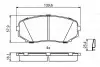 Тормозные колодки дисковые MAZDA CX-7/CX-9 \&#039;\&#039;F BOSCH 0986494879 (фото 1)