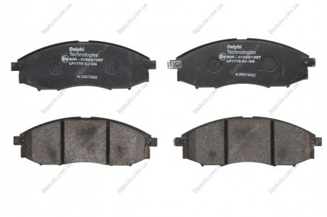 Комплект тормозных колодок, дисковый тормоз Delphi LP1772 (фото 1)