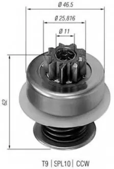 Провідна шестерня стартер MAGNETI MARELLI 940113020088