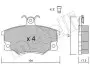 Комплект тормозных колодок, дисковый тормоз METELLI 22-0030-1 2200301