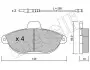 Комплект тормозных колодок, дисковый тормоз 22-0105-0 Metelli 2201050 (фото 9)