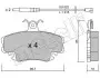 Комплект гальмівних колодок (дискових) METELLI 22-0120-0K 2201200K
