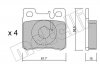 Комплект тормозных колодок, дисковый тормоз 22-0203-0 Metelli 2202030 (фото 6)
