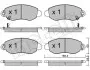 Комплект гальмівних колодок (дискових) 22-0320-0 Metelli 2203200 (фото 2)
