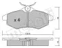 Комплект тормозных колодок, дисковый тормоз 22-0328-0 Metelli 2203280 (фото 2)