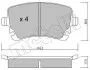 Комплект гальмівних колодок (дискових) 22-0554-2 Metelli 2205542 (фото 1)