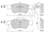 Комплект тормозных колодок, дисковый тормоз 22-0568-1 Metelli 2205681 (фото 2)
