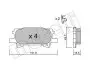 Колодки гальмівні (задні) Lexus RX 03-08 METELLI 22-0619-0 2206190