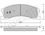 Комплект тормозных колодок, дисковый тормоз METELLI 22-0626-0 2206260