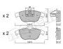 Комплект гальмівних колодок (дискових) METELLI 22-0666-0 2206660