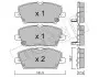 Комплект тормозных колодок, дисковый тормоз 22-0728-0 Metelli 2207280 (фото 1)