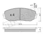 Комплект гальмівних колодок (дискових) 22-0766-0 Metelli 2207660 (фото 2)