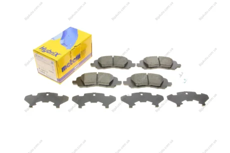Комплект гальмівних колодок, дискове гальмо 22-0861-0 Metelli 2208610