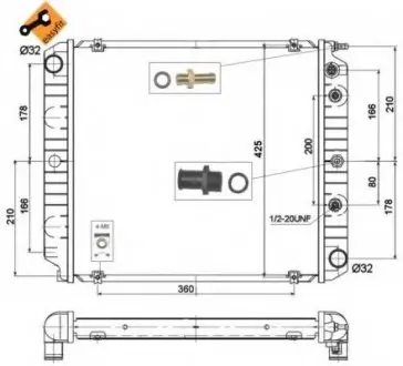 Радіатор NRF 514782