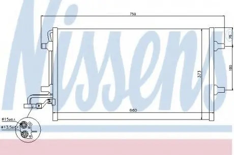 Конденсатор, кондиционер NISSENS 940154