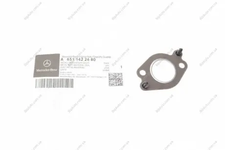 Прокладка клапана EGR MB OM651 D22 (труба рециркуляції ог - кришка коробки цепної передачі) MERCEDES MERCEDES-BENZ 6511422680