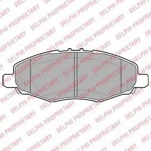 Комплект тормозных колодок, дисковый тормоз Delphi LP2059