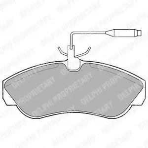 Тормозные колодки дисковые CITROEN/FIAT/PEUGEOT Jumper/Ducato/Boxer "F "94-99 Delphi LP878
