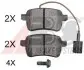 Тормозные колодки дисковые ABS 37775