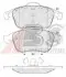 Гальмівні колодки перед. Renault Laguna 07-/Megane 12- (ATE) (155,3x63x18) A.B.S. 37707