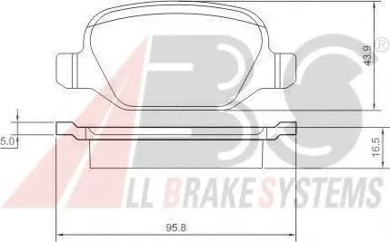 Тормозные колодки дисковые ABS A.B.S. 37184