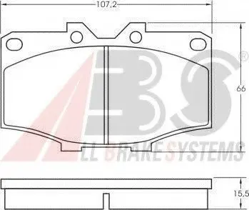 Тормозные колодки дисковые ABS A.B.S. 36462 (фото 1)