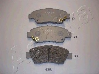 Комплект тормозных колодок, дисковый тормоз ASHIKA 5004435