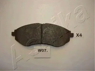 Комплект гальмівних колодок, дискове гальмо ASHIKA 50W0007