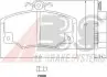 Комплект тормозных колодок, дисковый тормоз A.B.S. 36521