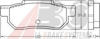 Комплект тормозных колодок, дисковый тормоз A.B.S. A.B.S. 36619