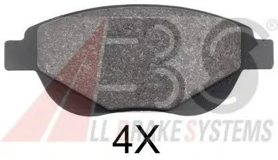 Колодки гальмівні пер. C4 04-11 A.B.S. A.B.S. 37885