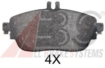Тормозные колодки дисковые ABS A.B.S. 37911