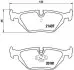 Комплект гальмівних колодок, дискове гальмо BREMBO P06013