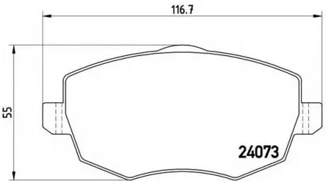 Гальмівні колодки дискові P23 094 BREMBO P23094