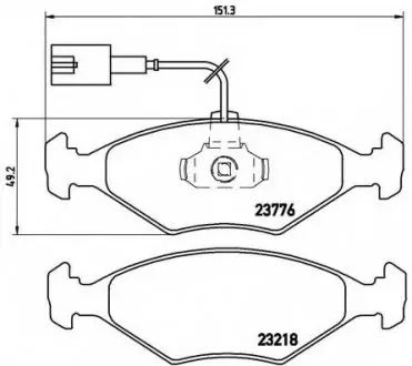 Гальмівні колодки дискові P23 122 BREMBO P23122
