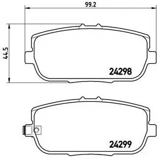 Гальмівні колодки дискові P49 044 BREMBO P49044